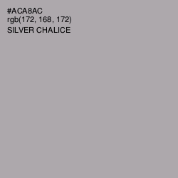 #ACA8AC - Silver Chalice Color Image